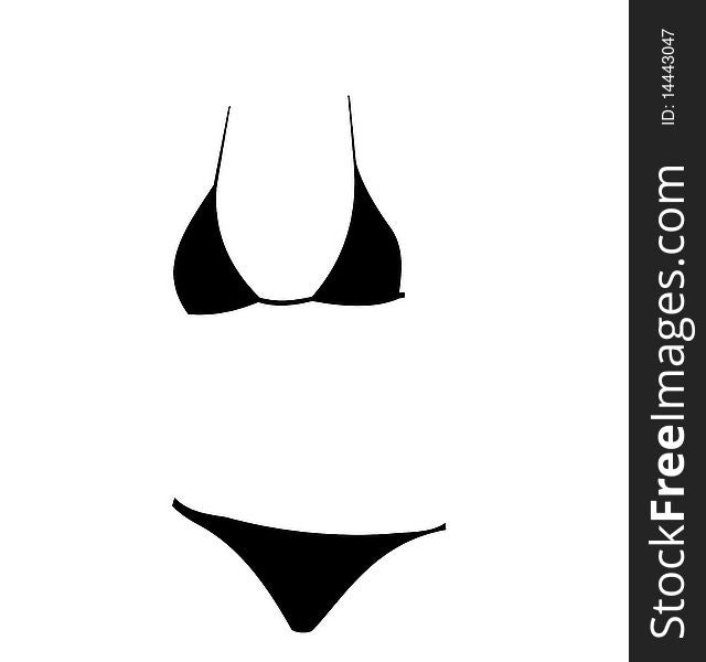 Illustration of silhouette swimming suit. Vector. Illustration of silhouette swimming suit. Vector