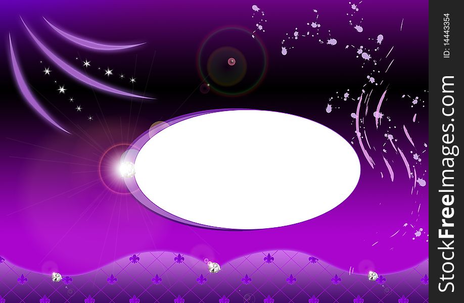 Violet Background With Diamonds