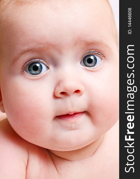 Studio Portrait of beautiful child