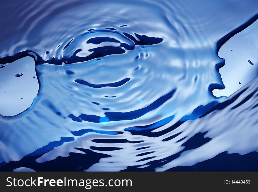 Abstract Water background. Multiple uses