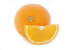 Orange, Fruit Isolated White Background, Slice Orange Stock Image Orange, Fruit Isolated White Background, Slice Orange Stock Image