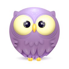 Cute Little Owl Character Vector Illustration Stock Photos