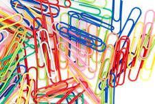 Colorful Paper Clips Royalty Free Stock Images