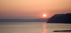 Sunset At West Bay, Dorset Royalty Free Stock Photo