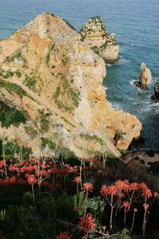 Steep Rocky Coast Stock Images Steep Rocky Coast Stock Images
