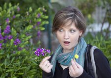 Blonde Girl With An Expression Of Amazement Stock Images Blonde Girl With An Expression Of Amazement Stock Images