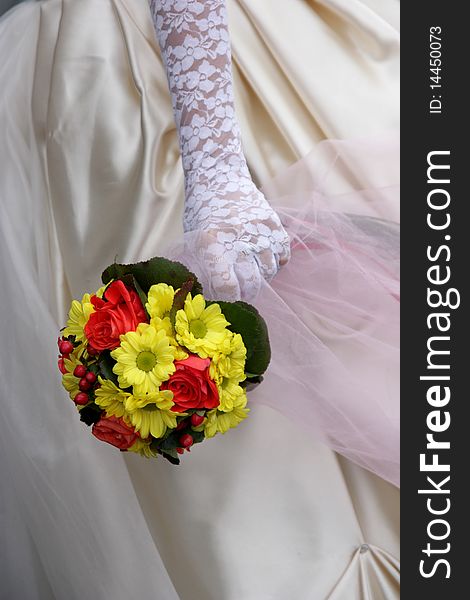 Bride With Wedding Bouquet