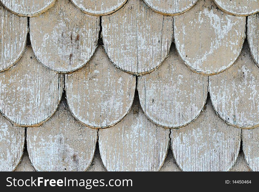 Wood shingles as roof tiles. Wood shingles as roof tiles
