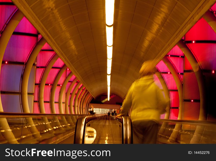 Bright walkway to the entrance