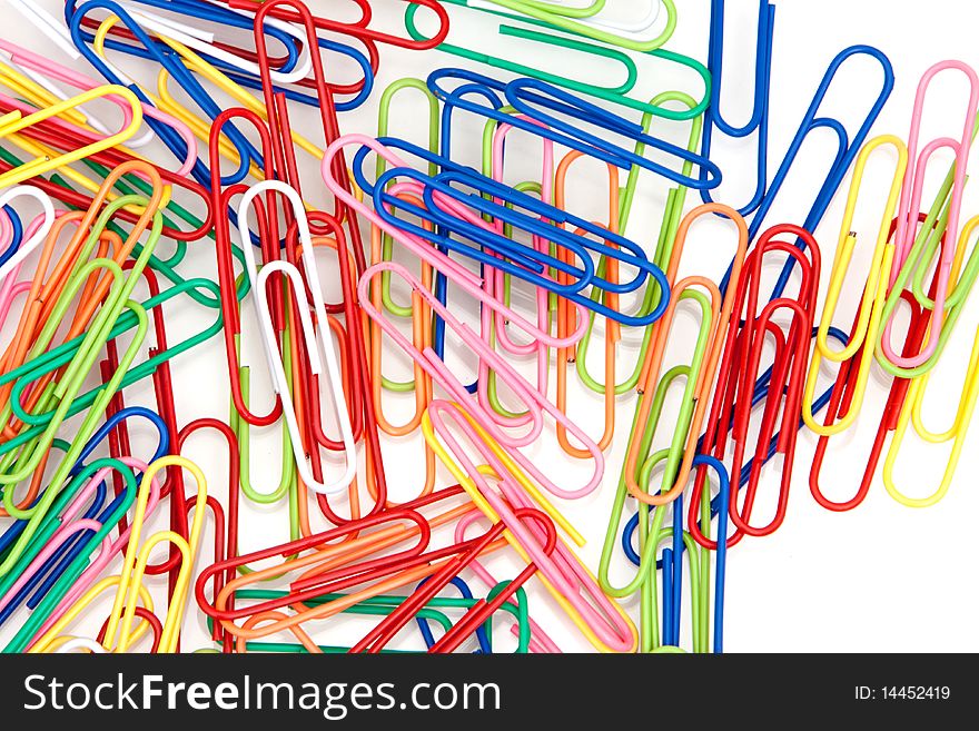 Colorful paper clips