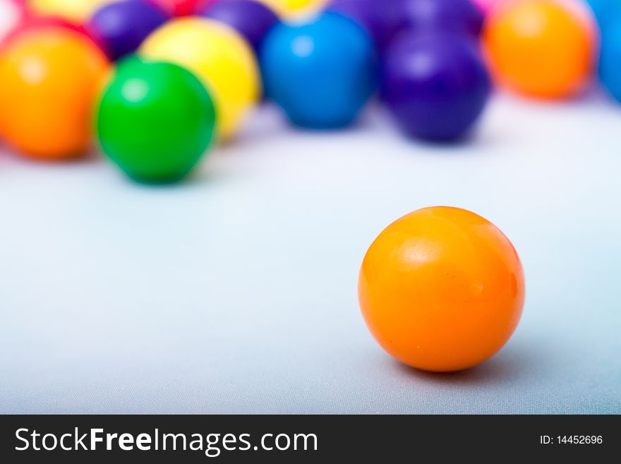 Vibrant multi colored gum balls. Vibrant multi colored gum balls