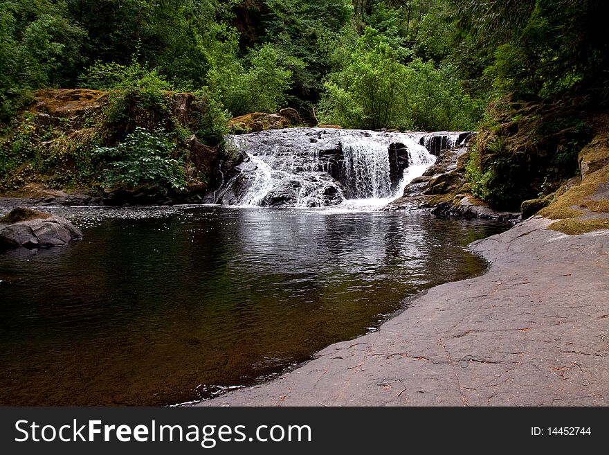 Sweet Creek falls in Oregon USA