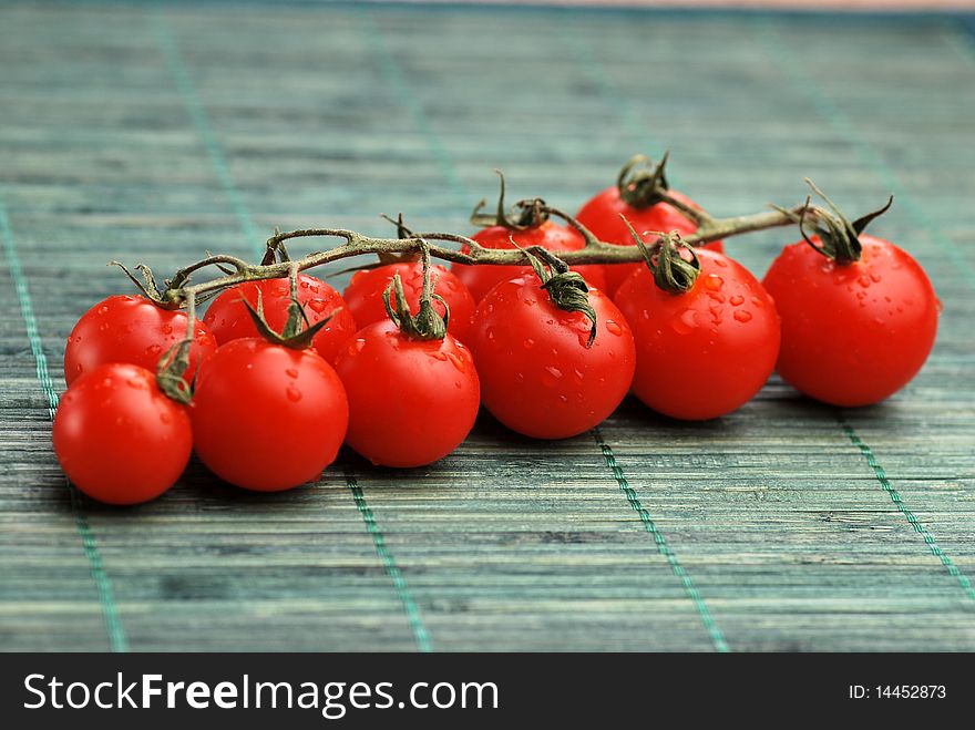 Fresh red tomatoes, landscape photo. Fresh red tomatoes, landscape photo