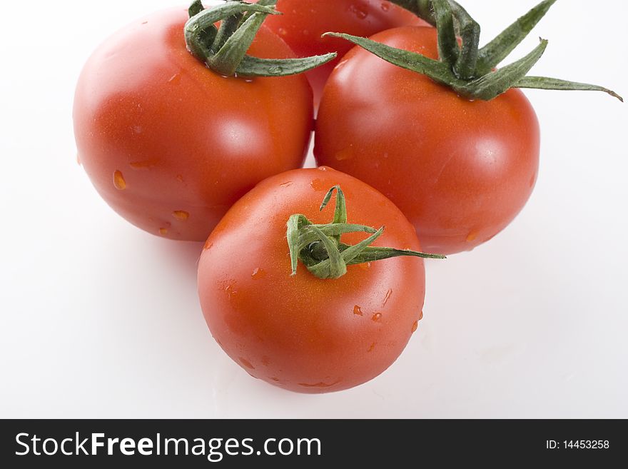 Tomatoes On White