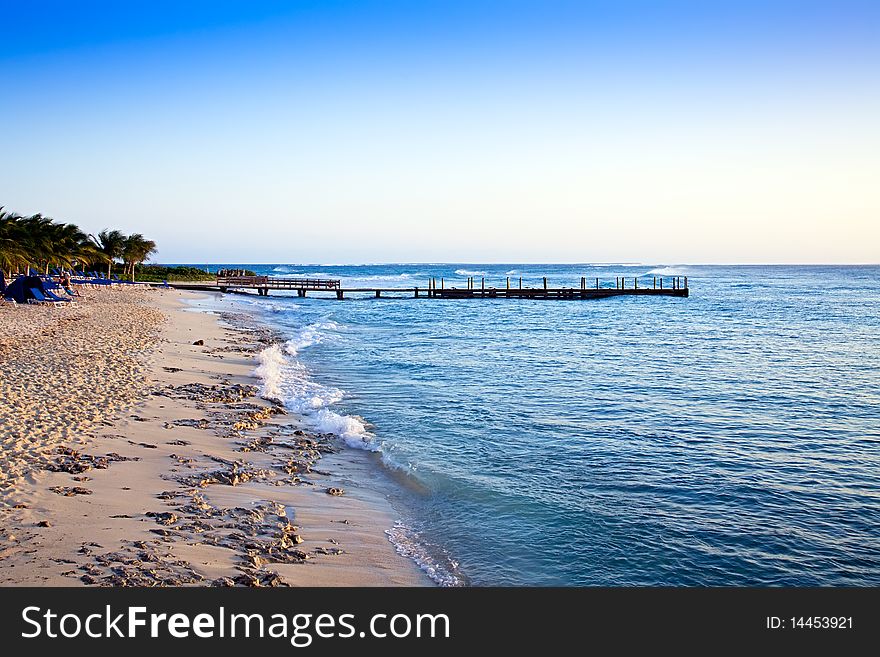 Pier At Grand Turk Islands, Caribbean