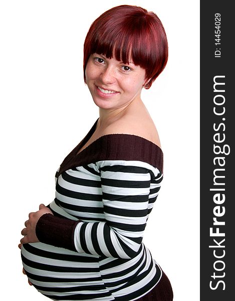 Portrait Of A Happy Pregnant Woman