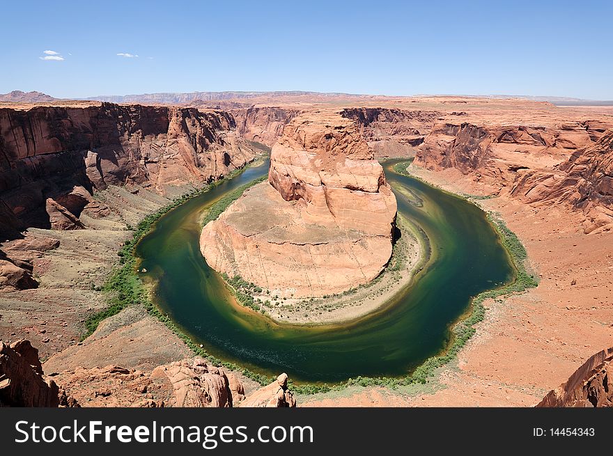 Horse shoe, landscaope of canyon. Horse shoe, landscaope of canyon