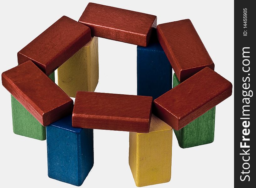 Childs Blocks in shape of Stone Henge