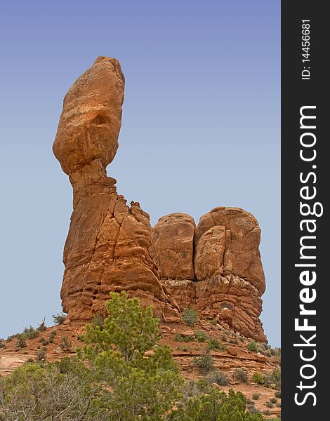 Balanced Rock in Arches NP, Utah. Balanced Rock in Arches NP, Utah