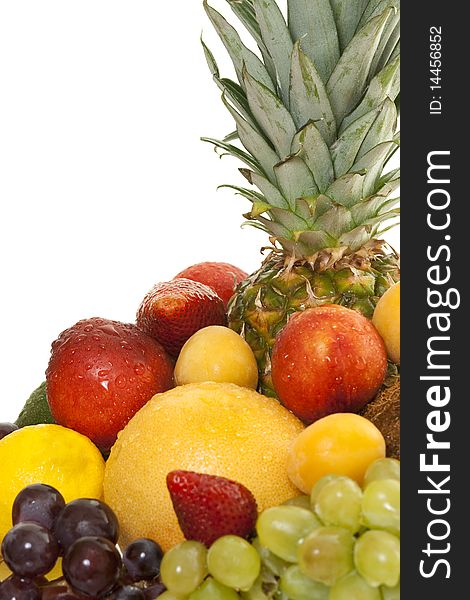 Various types of freshly fruit