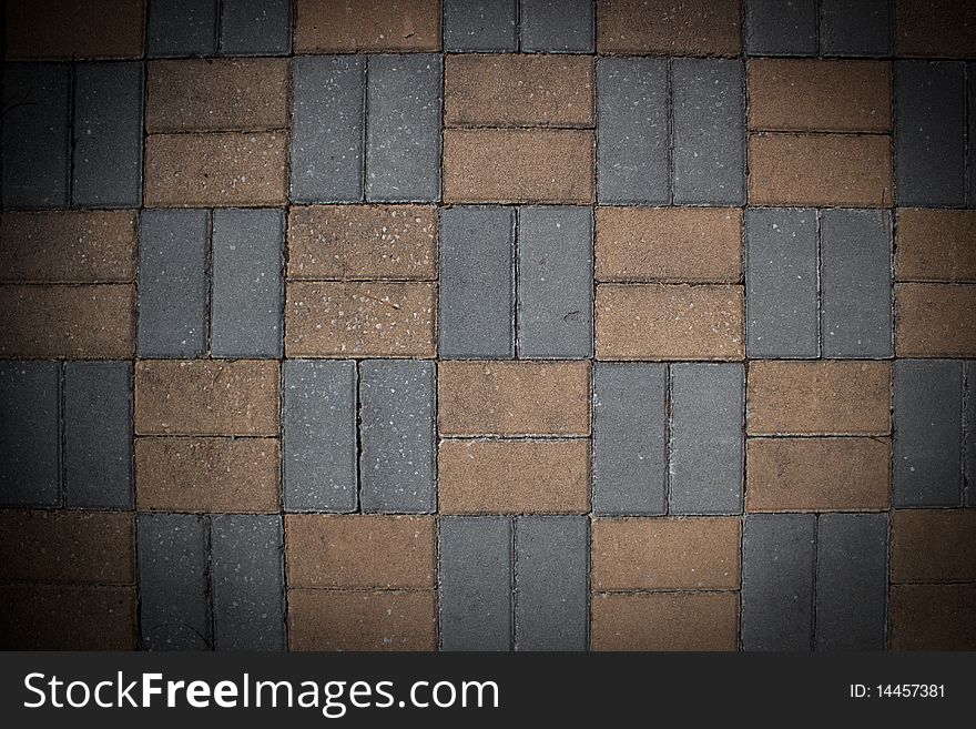Cement blocks on floor with vignette. Cement blocks on floor with vignette