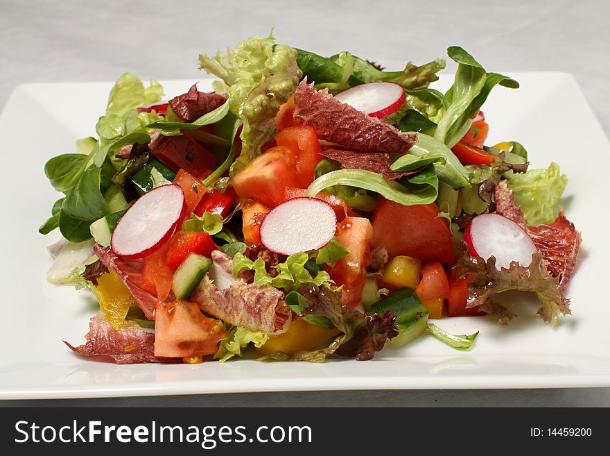 Radish salad detail