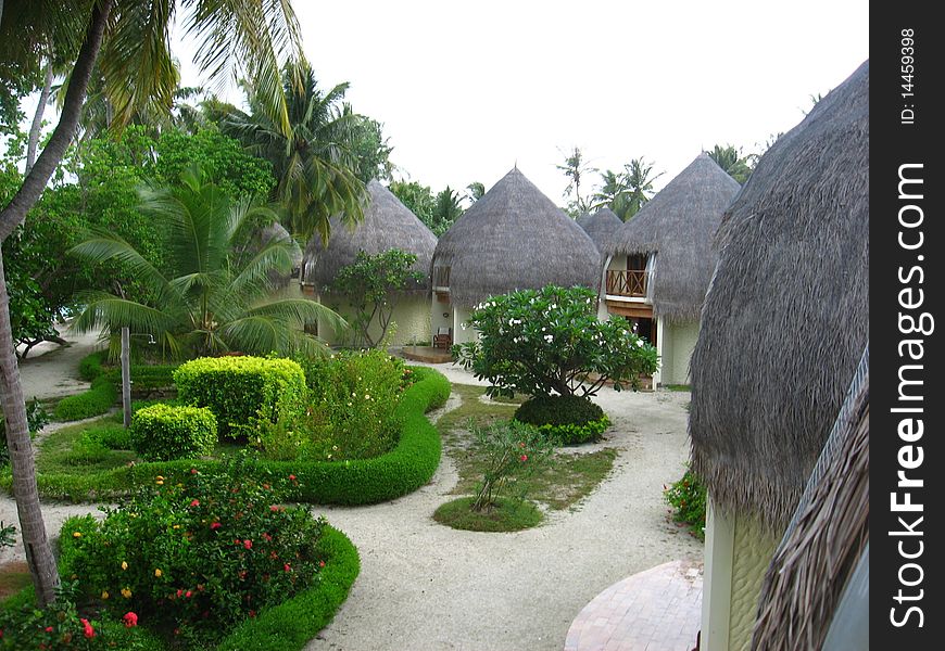 Villas on the holiday island