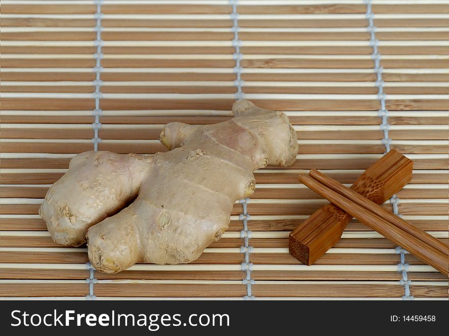A set of ginger root