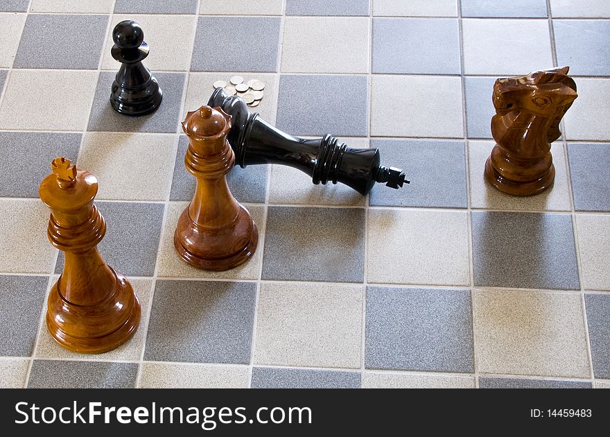 King checkmate the big chess