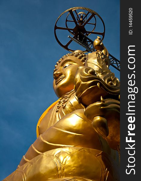 Big budha is locate is south of thailand
it  45 meter tall