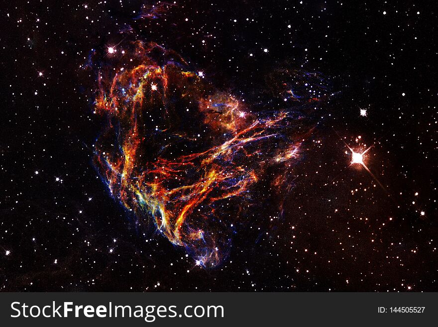 Awesome beautiful nebula somewhere in outer space. Elements of this image furnished by NASA