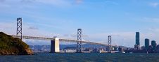 Bay Bridge Panorama Royalty Free Stock Image Bay Bridge Panorama Royalty Free Stock Image