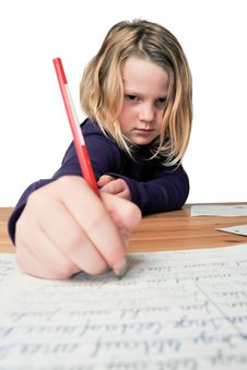Homework Stock Image