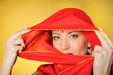 Beautiful Indian Traditional Woman Eyes Royalty Free Stock Photos Beautiful Indian Traditional Woman Eyes Royalty Free Stock Photos