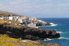 Little Village In Tenerife Coast Stock Photography Little Village In Tenerife Coast Stock Photography