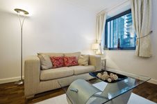 Modern Living Room With Beige Sofa Royalty Free Stock Image Modern Living Room With Beige Sofa Royalty Free Stock Image