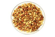 Mixed Nuts On A Plate Stock Photography Mixed Nuts On A Plate Stock Photography