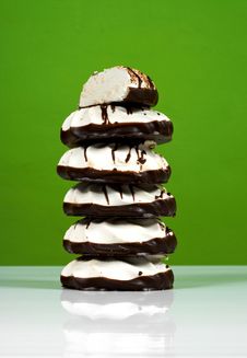 Sweet Dessert Cakes Marshmallows Covered Stock Photography Sweet Dessert Cakes Marshmallows Covered Stock Photography