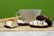 Sweet Dessert Cakes Marshmallows Covered Stock Photo Sweet Dessert Cakes Marshmallows Covered Stock Photo