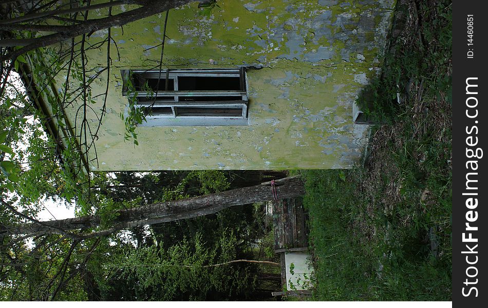 Old abandoned house in the wood. Old abandoned house in the wood