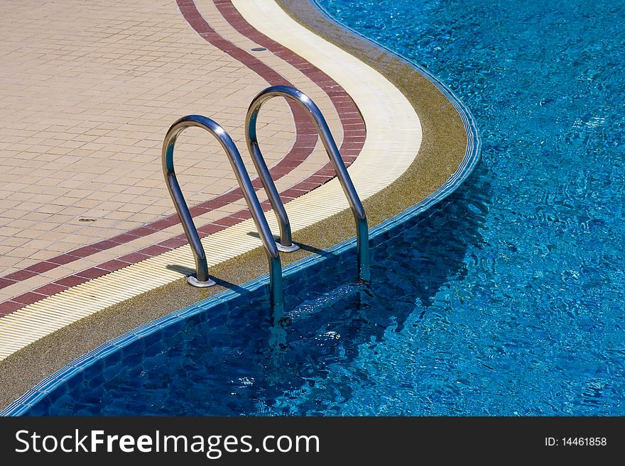 Swimming pool in tropical hotel