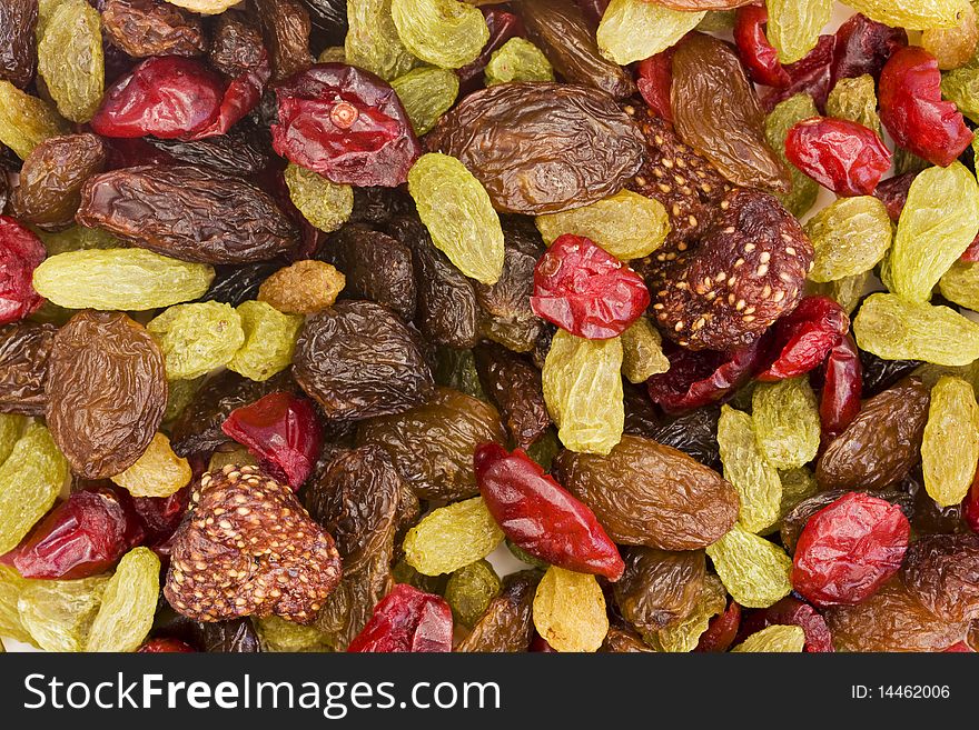 Background Of Dried Fruit Mix