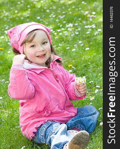 Little Girl In Park