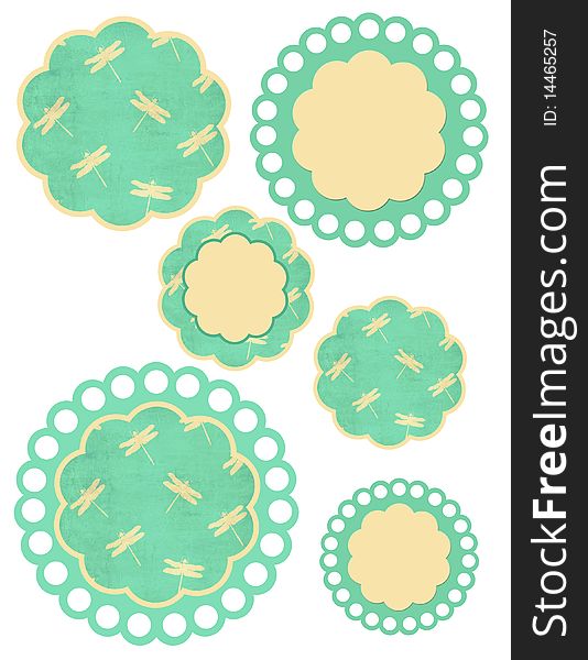 Cute Dragonfly blank discs ready for your project!