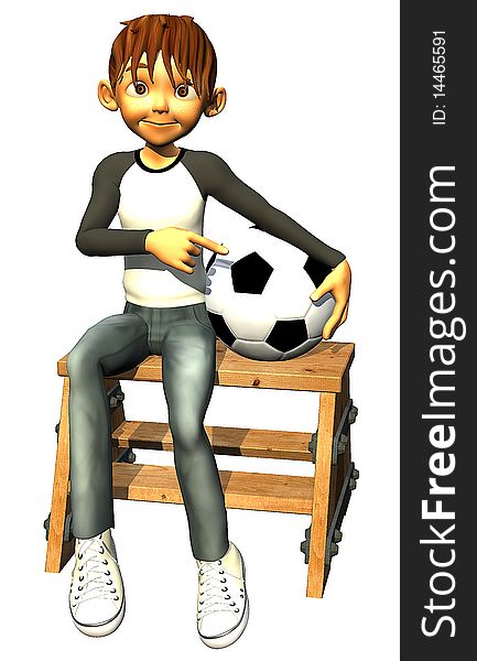 Kid Boy Teen Human Is Also A Footballer