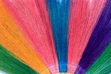 Background Colorful Brooms Stock Image