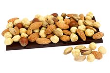 Chocolate And Nuts Stock Images Chocolate And Nuts Stock Images