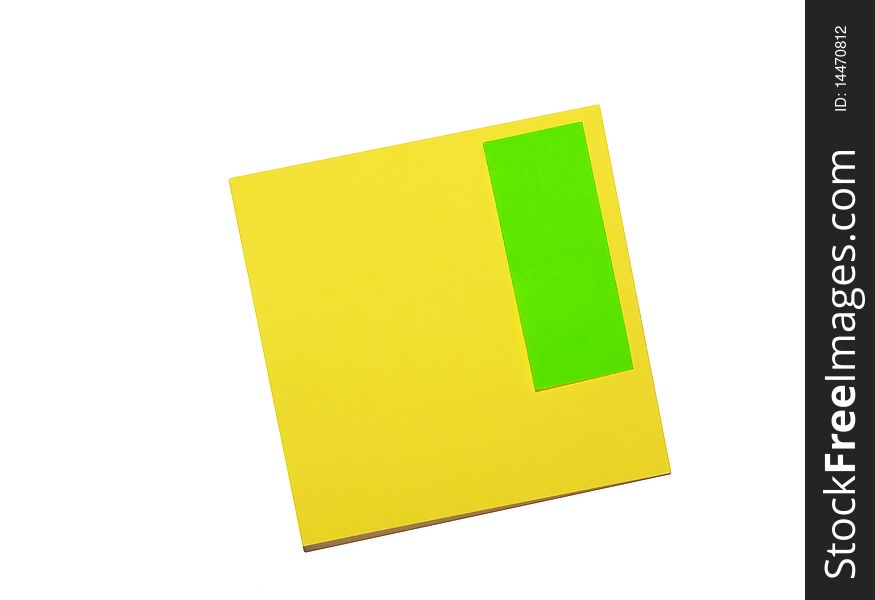 Yellow And Green Paper For Records