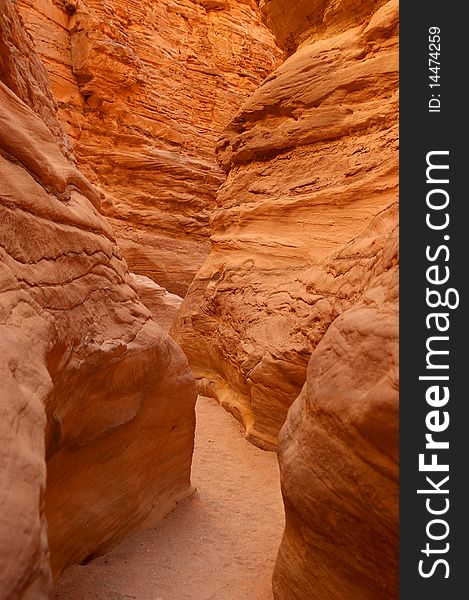 Image of a beautiful coloured canyon - Sinai Peninsula, Egypt.