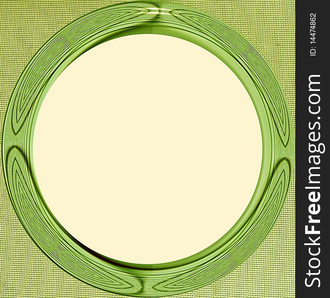 Photo Frame from an abstract symmetric colored background. Color illustration.